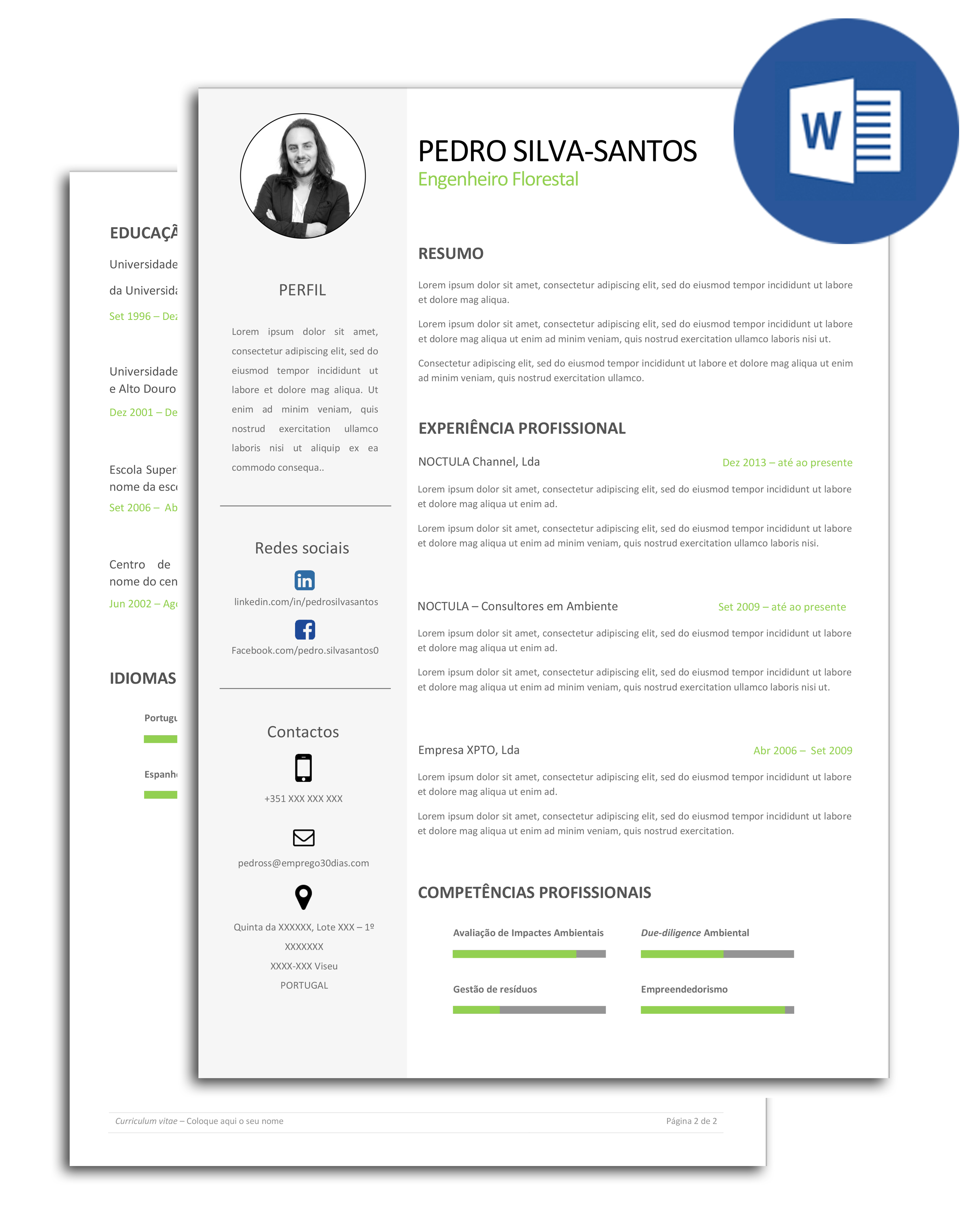 Curriculum Vitae Exemplos Em Portugues