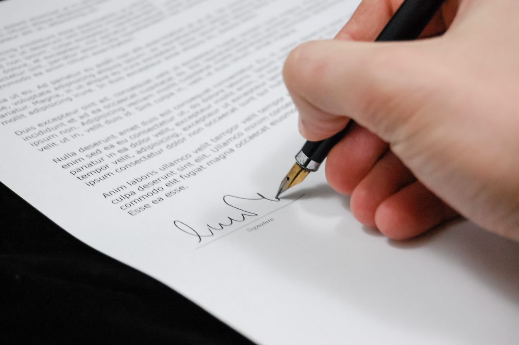 Carta de despedimento ou demissão-rescisão de contrato