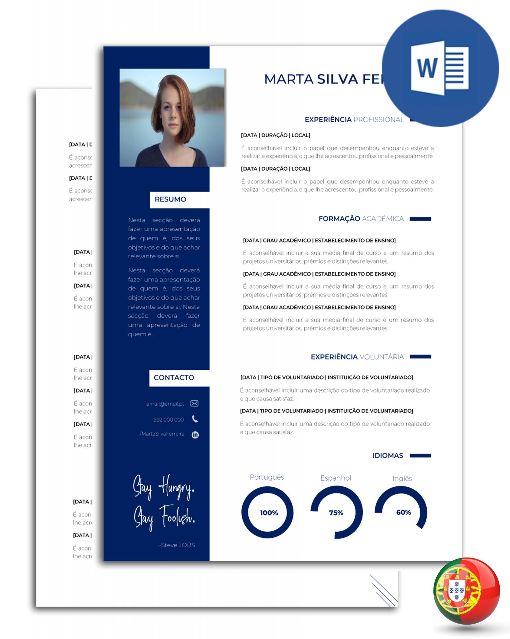 Os Melhores Modelos De Curr culo Em Formato Edit vel Emprego 30 Dias